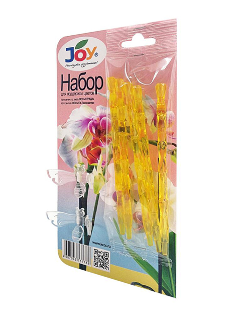 Набор для поддержки цветов "JOY" держатель + клипсы 