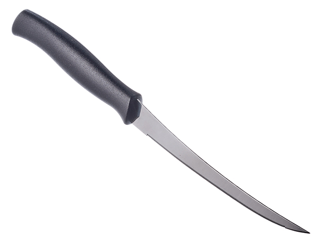 Нож кухонный Tramontina Athus 5" для томатов 23088/005 черная ручка, 1шт.