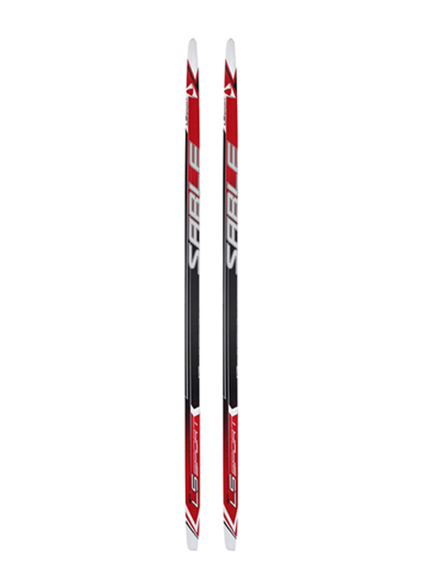Лыжи STC Step (длина 140 см.) Snowmatic N3S+ палки 105см и крепление (с насечкой)