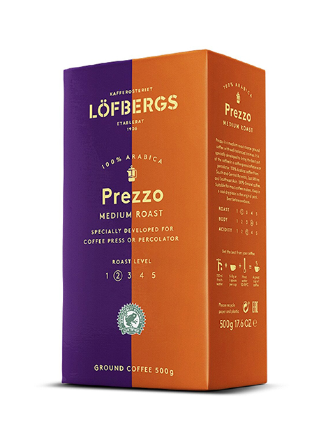Кофе молотый жареный Lofbergs "Prezzo", 500г