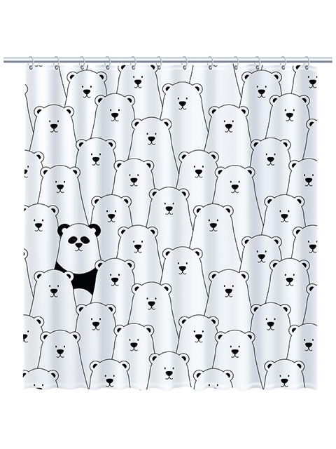 Штора д/ванной "PANDA" 180х200см