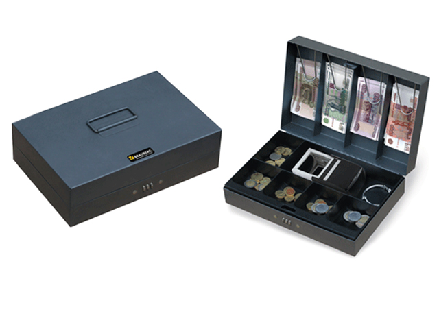 Ящик Brauberg "Мини-сейф" 80*195*290 мм для денег, ценностей, документов, печатей 