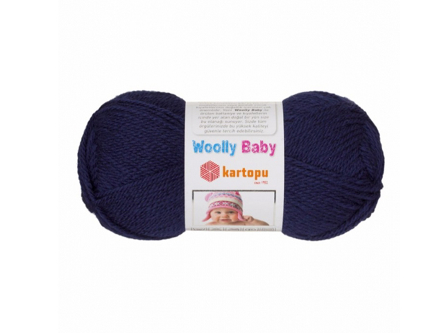 Пряжа Kartopu "Woolly Baby" 50г. 148м. (50% акрил, 30% шерсть, 20% полиамид) [К632]