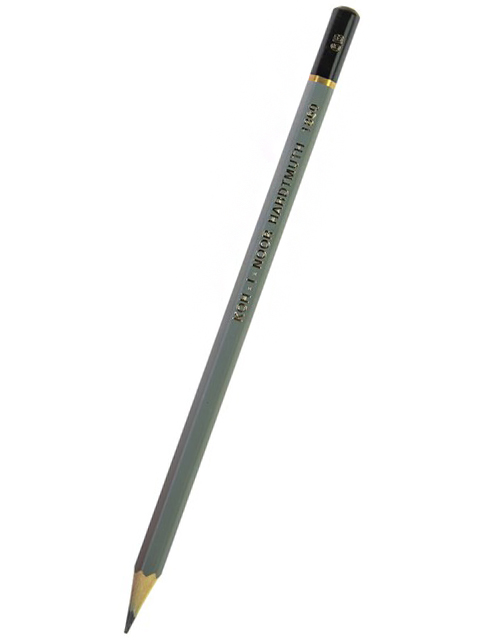Карандаш чернографитный KOH-I-NOOR "Gold Star" 6В, шестигранный, серый, без ластика