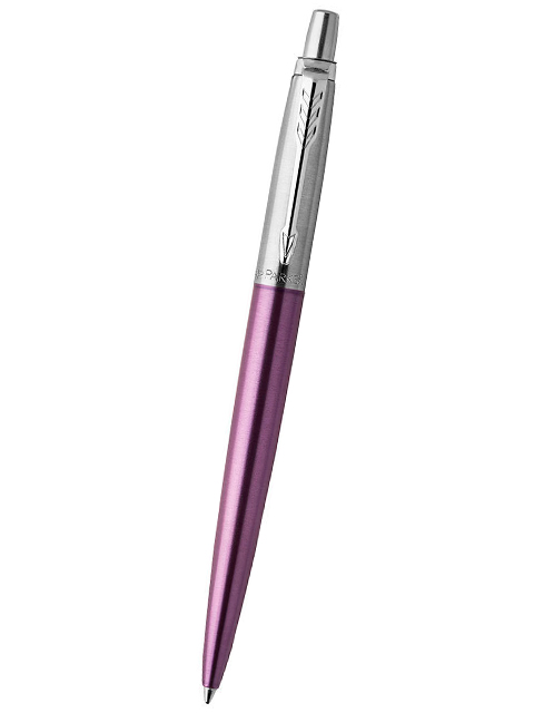 Ручка шариковая автоматическая PARKER "Jotter Victoria Violet CT" 1,0мм, синяя, в подар. упак