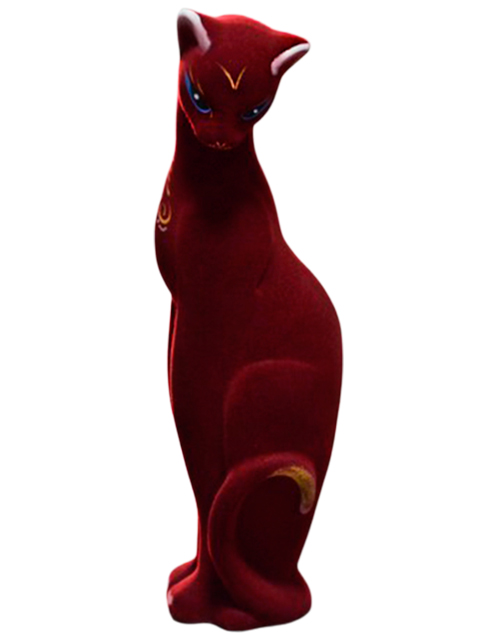 Копилка - кошка "Багира большая флок" бордо, 54 см