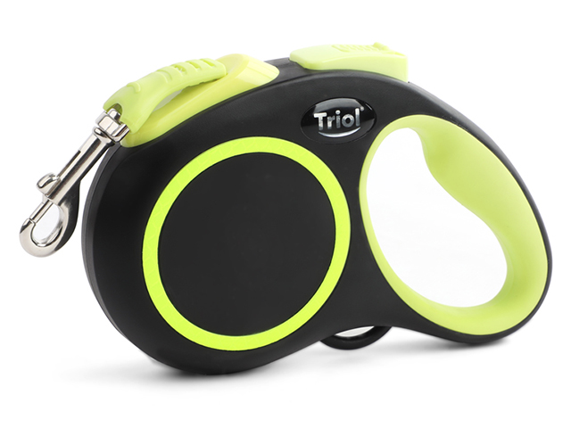 Поводок-рулетка ЛЕНТА "Triol. Urban Neon XS" 3м, до 12кг, черный