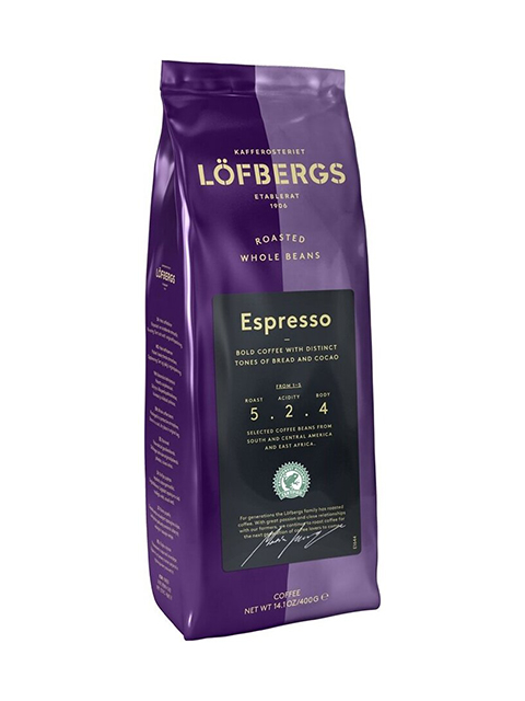 Кофе в зернах Lofbergs "Espresso" 400 г
