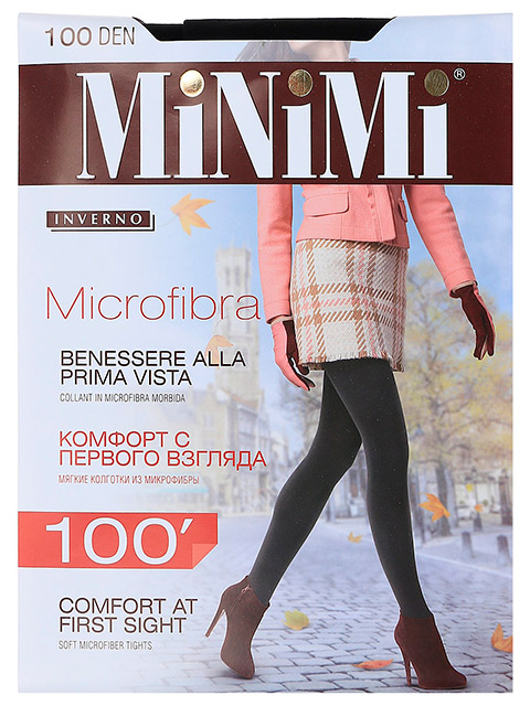 Колготки женские MiNiMi "MICROFIBRA 100" Nero 2-S