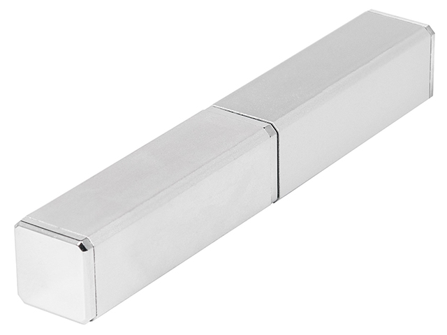 Футляр-тубус для ручек "Portobello" алюминиевый, серебро