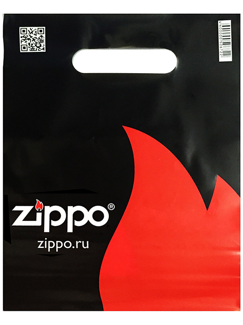 Пакет "проруб" 185х230 ZIPPO, черный, полиэтиленовый 