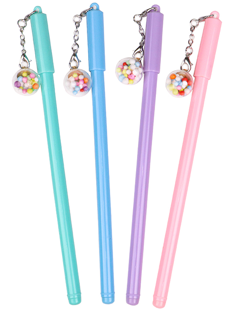 Ручка гелевая PROFIT "Шарик с бусинками d=0,5 синяя