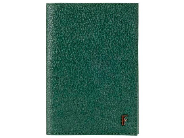 Обложка для паспорта "FABULA", натуральная кожа, зеленый
