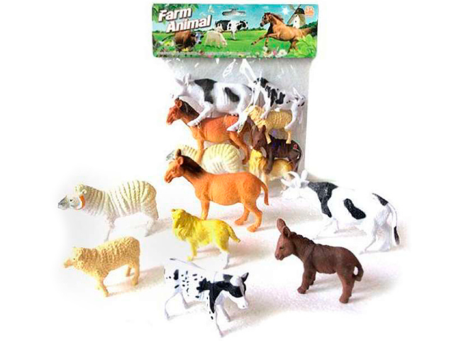Игровой набор животных "Farm animals" 7 шт, в пакете