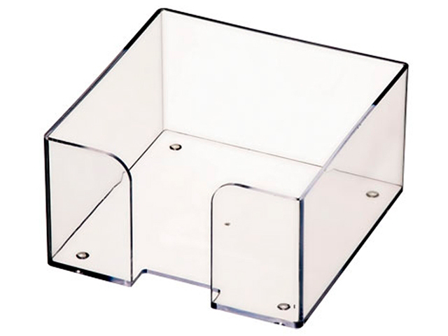 Подставка для блок-кубиков 9х9х5 прозрачная, СТАММ