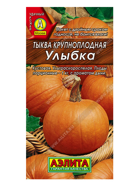Тыква Улыбка крупноплодная, ц/п, 2 г