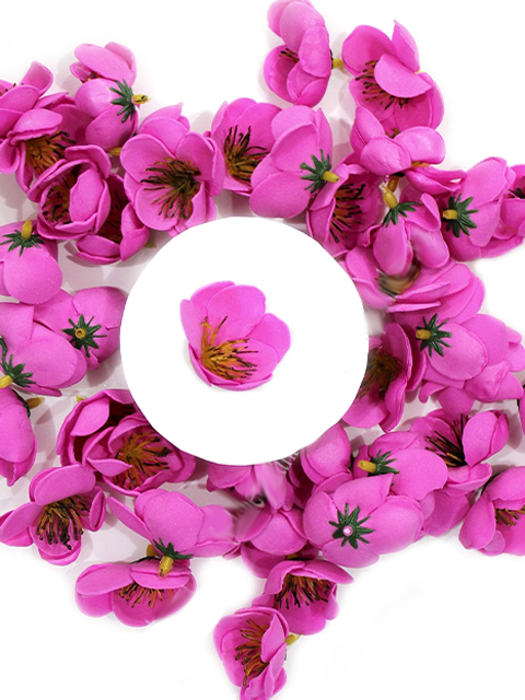 Головки цветов "Крокус" 4см, фукси (цена за 1шт)
