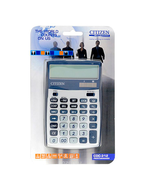 Калькулятор настольный "CITIZEN" CDC-312