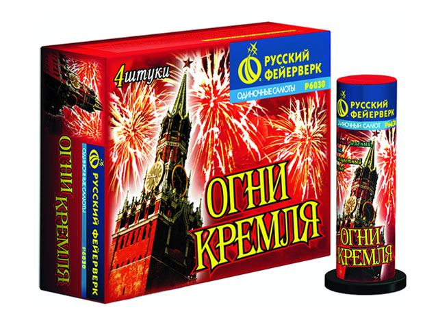 Одиночные салюты "Огни Кремля" цена за 1 шт (П)