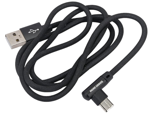 Дата-кабель More сhoice K27a USB-Type-C USB 2.1A, 1м, нейлон, (Black)