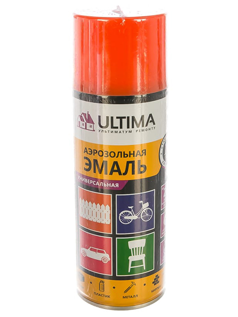 Эмаль универсальная"ULTIMA" RAL2004, оранжевый, 520мл., аэрозоль