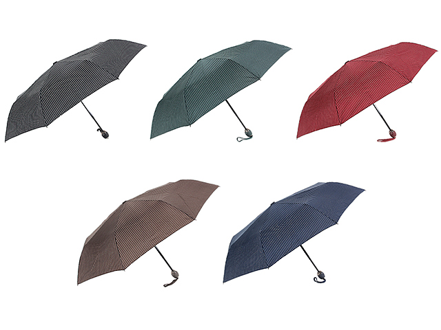 Зонт мужской, 8 спиц, 55см, автомат, сплав, пластик, полиэстер, 4-6 цветов