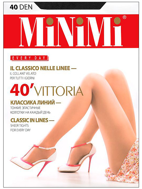 Колготки женские MiNiMi "Vittoria 40" Nero 3-M