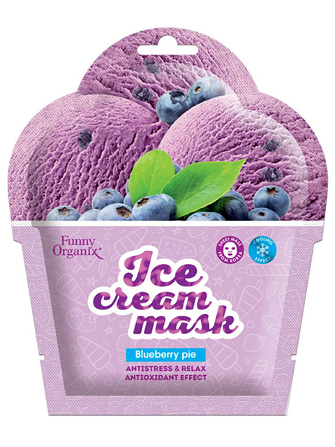 Маска-мороженое тканевая для лица "Прохладный релакс", охлаждающая, 22г