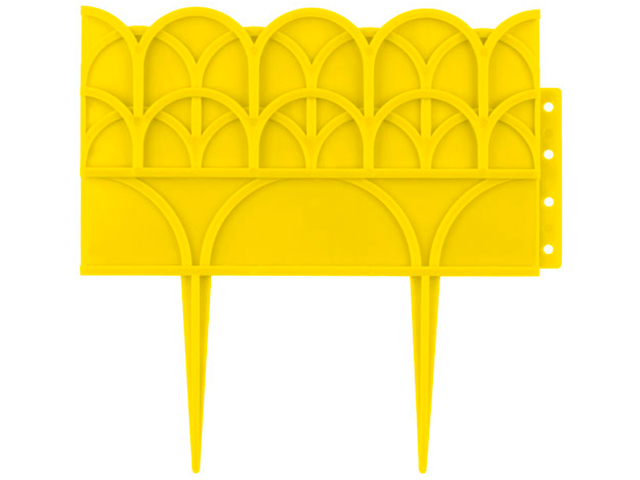 Бордюр для цветников жёлтый (14х310см.) [Б-02]