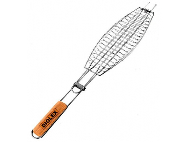Решетка-гриль "Diolex" с хромированным покрытием, для рыбы, 36х12,5х3см