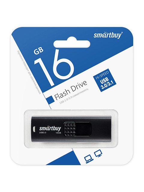 Флэш-диск Smart Buy USB Flash 16GB Fashion Black черный