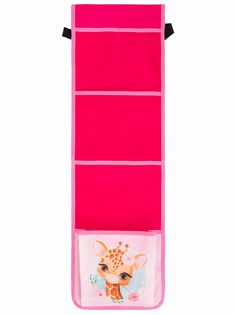 Кармашки-органайзер в шкафчик для детского сада Юнландия "Giraffe"  21х68 см, 5 карманов