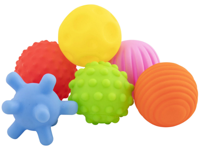 Игрушка BAMBOX BABY "Тактильные мячики" сенсорные, развивающие, ЭКО