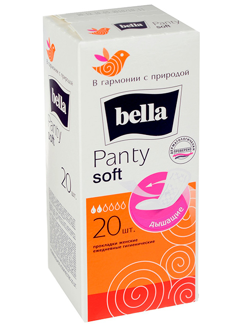 Прокладки Bella Panty Soft ежедневные 20 штук в упаковке