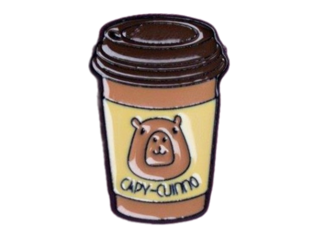Значок "Capycсino" металл