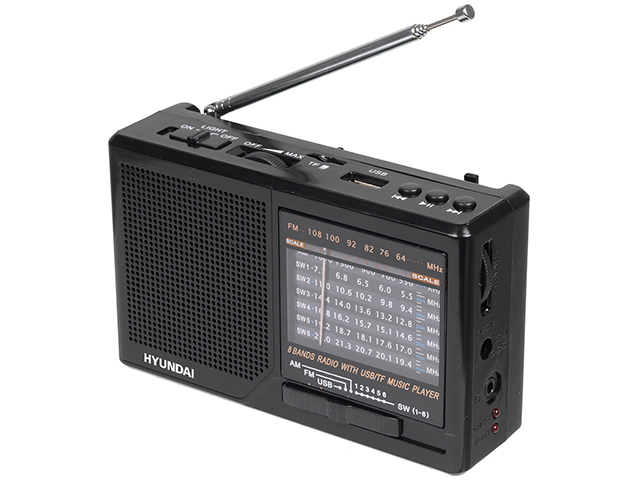 Радиоприемник Hyundai H-PSR140, черный