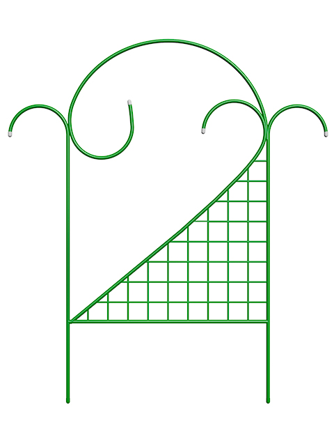 Заборчик Комбинированный (металлический) 5шт (ш.0,76 в. 0,92, общ. длина 3,8)