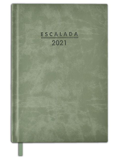 Еженедельник датированный А5 80 листов Феникс+ "Escalada 2021. Soft-tuch Delave" оливковый, твердый переплет