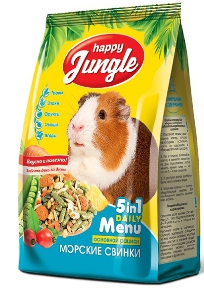 Корм "Happy Jungle" для морских свинок 400г пакет
