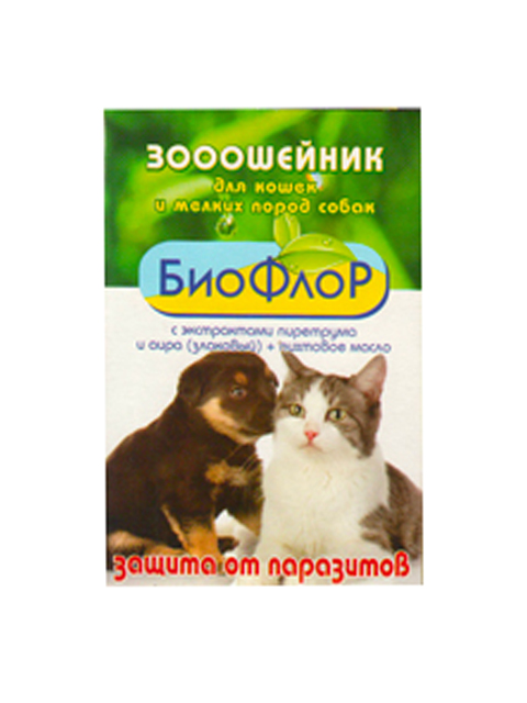 БиоФлор Зооошейник для кошек и мелких пород собак антипаразитарный 35см