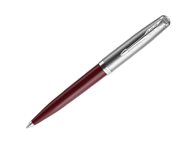 Ручка шариковая с поворотным механизмом PARKER "51 Burgundy CT" 1,0мм, черная, подарочная упаковка