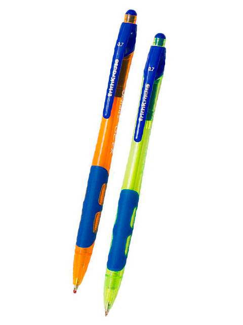 Ручка шариковая автоматическая Erich Krause "XR-30 Spring" 0,7 мм, корпус пластиковый, синяя