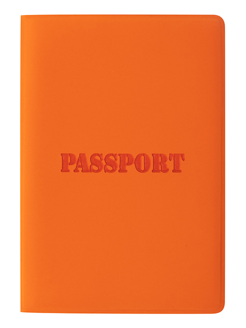 Обложка для паспорта STAFF "Паспорт" полиуретан, рыжая