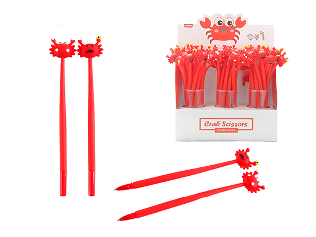 Ручка гелевая Mazari "CRAB" 0,5мм, синяя