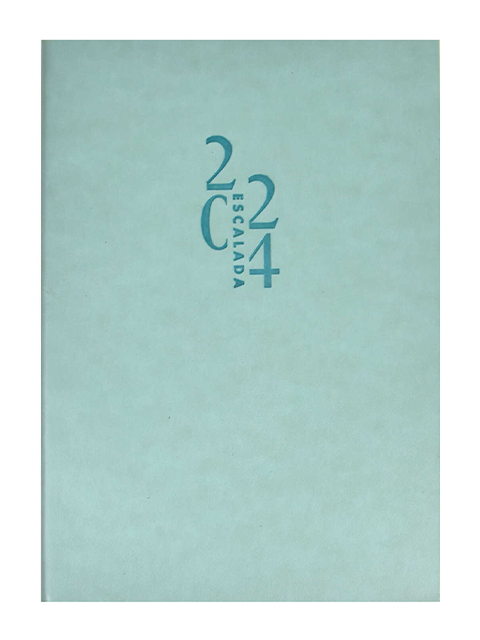 Еженедельник датированный А5 80 листов Феникс+ "Escalada 2024. Гоутскин" мятный, искусственная кожа