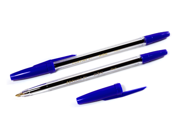 Ручка шариковая CORVINA-51 синяя прозрачный корпус, 0,7 мм