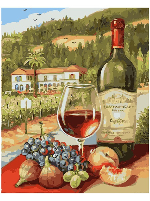 Картина по номерам Colibri "Вилла с виноградником" 40*50см