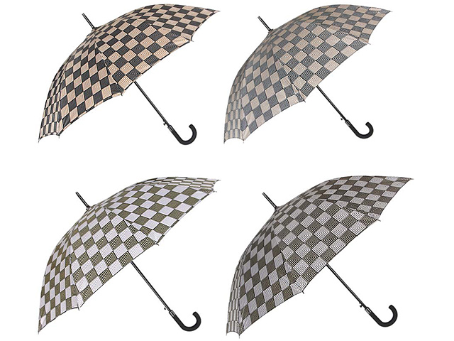 Зонт-трость мужской, 10 спиц, 65см, металл, полиэстер