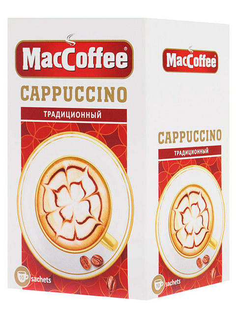Напиток кофейный растворимый "MacCoffee" 3в1 - Капучино традиционный 12,5 г