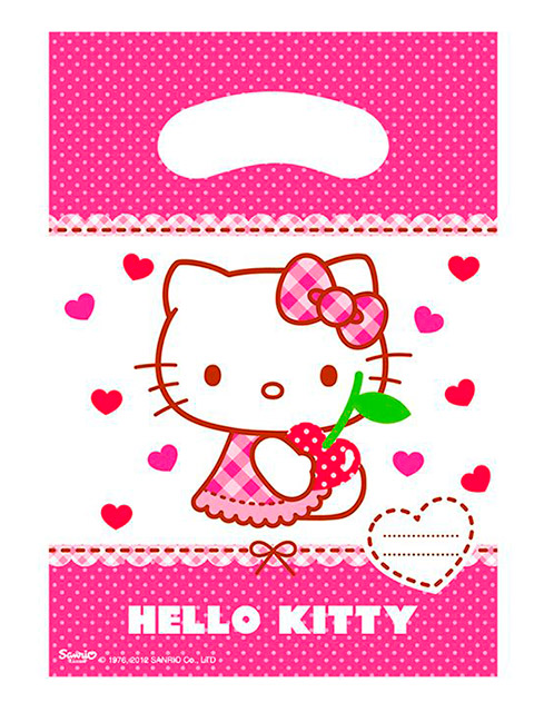 Набор подарочных пакетов "Hello Kitty" 17х23см, 6шт в упак.
